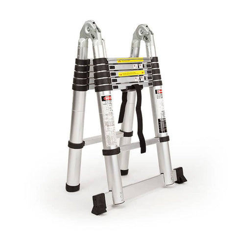 darrahopens Tools > Other Tools Bullet 3.8m Multipurpose Telescopic Folding Ladder Aluminium Alloy Extension