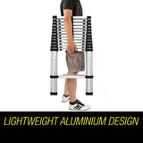 darrahopens Tools > Other Tools Bullet 3.8m Telescopic Aluminium Ladder Alloy Extension Extendable Steps Multi Portable