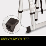 darrahopens Tools > Other Tools Bullet 4.4m Multipurpose Aluminium Telescopic Folding Ladder Alloy Extension Steps
