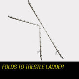 darrahopens Tools > Other Tools Bullet 4.4m Multipurpose Aluminium Telescopic Folding Ladder Alloy Extension Steps