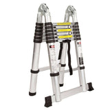 darrahopens Tools > Other Tools Bullet 4.4m Multipurpose Aluminium Telescopic Folding Ladder Alloy Extension Steps