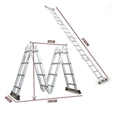 darrahopens Tools > Other Tools BULLET Pro 4.7m Multi-Purpose Ladder Aluminium Extension Folding Adjustable Step