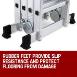 darrahopens Tools > Other Tools BULLET Pro 4.7m Multi-Purpose Ladder Aluminium Extension Folding Adjustable Step