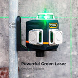 Darrahopens Tools > Other Tools CIGMAN Laser Level Self Leveling 3x360° 3D Green Cross Line for Construction and Picture Hanging, Rechargeable battery, Remote Controller, Magnetic Rotating Stand Included