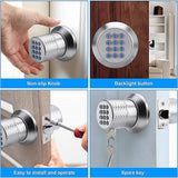 darrahopens Tools > Other Tools Digital Electronic Code Door Lock Keyless Entry Keypad Programmable Lock Knob