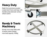 darrahopens Tools > Other Tools Drum Dolly 450kg 55 Gallon w Swivel Casters Heavy Duty Steel Frame Non Tipping