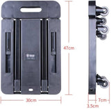 darrahopens Tools > Other Tools Foldable Hand Flatbed Trolley Cart 6 x 360 Degree Rotating Wheels with Maximum Load 200Kg