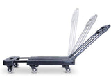 darrahopens Tools > Other Tools Foldable Hand Flatbed Trolley Cart 6 x 360 Degree Rotating Wheels with Maximum Load 200Kg