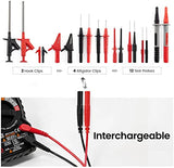 Darrahopens Tools > Other Tools KAIWEETS 23PCS Multimeter Test Leads Kit with Replaceable Precision Probes Set and Alligator Clips, Test Probes, Test Hook, Flexible Wires Professional Kit General Use for Digital Electrical Testing