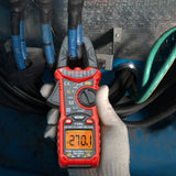 Darrahopens Tools > Other Tools KAIWEETS HT206D Digital Clamp Meter T-RMS 6000 Counts, Multimeter Voltage Tester Auto-ranging, Measures Current Voltage Temperature Capacitance Resistance Diodes Continuity Duty-Cycle (AC/DC Current)