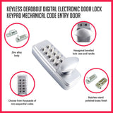 darrahopens Tools > Other Tools Keyless deadbolt digital electronic door lock keypad mechanical Code Entry Door