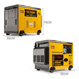 Darrahopens Tools > Other Tools Portable Diesel Generator GenPower 7kW Peak Three Single Phase Key Start 13HP 420cc Engine
