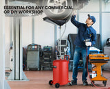 Darrahopens Tools > Other Tools T-REX 80L Mobile Waste Oil Drainer, Telescopic, with Air Compressor Fitting, for Workshop