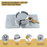 darrahopens Tools > Other Tools Van Door Lock With Brackets - Heavy Duty Security Vehicle Hasp Padlock