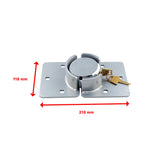 darrahopens Tools > Other Tools Van Door Lock With Brackets - Heavy Duty Security Vehicle Hasp Padlock