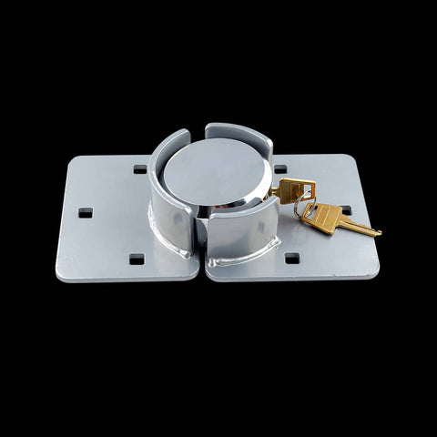 darrahopens Tools > Other Tools Van Door Lock With Brackets - Heavy Duty Security Vehicle Hasp Padlock