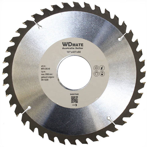 Darrahopens Tools > Other Tools Wood Cutting Circular Saw Blade 250mm 40T 10” Wheel Hole60 TCT Cross Disc Timber