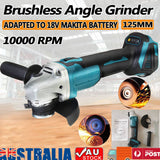 Darrahopens Tools > Power Tools 125mm Brushless Angle Grinder Cutting Machine Polisher For Makita 18V Battery