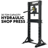 Darrahopens Tools > Power Tools 20 Ton Hydraulic Shop Press Workshop Jack Stand Bending Tool