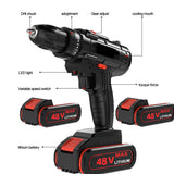 Darrahopens Tools > Power Tools 48V BRUSHLESS HEAVY DUTY CORDLESS DRILL IMPACT DRIVER KIT HAMMER +2 BATTERY Box
