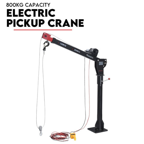 Darrahopens Tools > Power Tools 800kg Electric Hoist Winch Crane 12V Swivel Car Truck UTE Lift 360° Pick Up