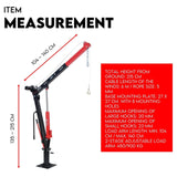 Darrahopens Tools > Power Tools 900kg Swivel Hydraulic Crane Hoist 12V Electric Jack
