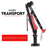 Darrahopens Tools > Power Tools 900kg Swivel Hydraulic Crane Hoist 12V Electric Jack