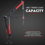 Darrahopens Tools > Power Tools 900kg Swivel Hydraulic Crane Hoist 12V Electric Jack