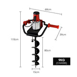 Darrahopens Tools > Power Tools Baumr-AG 1500W Electric Post Hole Auger Digger