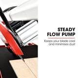 Darrahopens Tools > Power Tools BAUMR-AG 1500W Electric Tile Saw Cutter with 300mm (12") Blade, 920mm Cutting Length, Side Extension Table