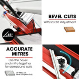 Darrahopens Tools > Power Tools BAUMR-AG 1500W Electric Tile Saw Cutter with 300mm (12") Blade, 920mm Cutting Length, Side Extension Table