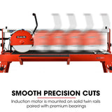 Darrahopens Tools > Power Tools BAUMR-AG 1500W Electric Tile Saw Cutter with 300mm (12") Blade, 920mm Cutting Length, Side Extension Table