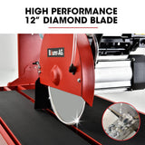 Darrahopens Tools > Power Tools BAUMR-AG 1500W Electric Tile Saw Cutter with 300mm (12") Blade, 920mm Cutting Length, Side Extension Table