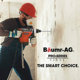 Darrahopens Tools > Power Tools Baumr-AG 1500W Pro-Grade Electric Rotary Jackhammer Hammer Drill, with 2 Bonus Chisels, 3 Drill Bits