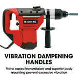 Darrahopens Tools > Power Tools Baumr-AG 1500W Pro-Grade Electric Rotary Jackhammer Hammer Drill, with 2 Bonus Chisels, 3 Drill Bits