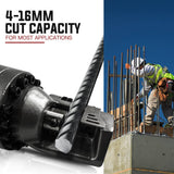 darrahopens Tools > Power Tools Baumr-AG 16mm Rebar Cutter Hydraulic Electric Reo Bar Portable Machine Re 850W