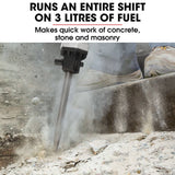 Darrahopens Tools > Power Tools BAUMR-AG 2 Stroke 52cc Petrol Jackhammer, with 2 Chisels, Carry Bag