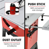 Darrahopens Tools > Power Tools Baumr-AG 2000W 254mm Corded Table Saw with Stand, Extendable, Laser Guide