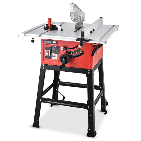 Darrahopens Tools > Power Tools Baumr-AG 2000W 254mm Corded Table Saw with Stand, Extendable, Laser Guide
