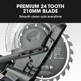 Darrahopens Tools > Power Tools BAUMR-AG 210mm Compound Mitre Saw Dual Bevel Sliding Drop Saws 1500W