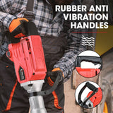 Darrahopens Tools > Power Tools Baumr-AG 2300W Pro-Grade Electric Demolition Jackhammer, with 3 Bonus Chisels, Carry Case
