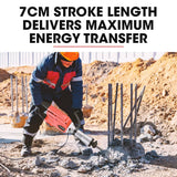 Darrahopens Tools > Power Tools Baumr-AG 2300W Pro-Grade Electric Demolition Jackhammer, with 3 Bonus Chisels, Carry Case