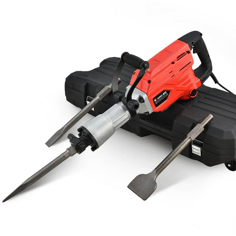 Darrahopens Tools > Power Tools Baumr-AG 2300W Pro-Grade Electric Demolition Jackhammer, with 3 Bonus Chisels, Carry Case