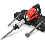 Darrahopens Tools > Power Tools Baumr-AG 2400W Pro-Grade Electric Demolition Jackhammer, with 3 Bonus Chisels, Carry Case