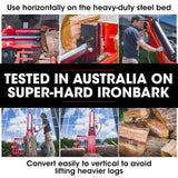 Darrahopens Tools > Power Tools Baumr-AG 40 Tonne Petrol Hydraulic Horizontal and Vertical Towed Wood Log Splitter - HPS700