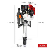 Darrahopens Tools > Power Tools Baumr-AG 52cc 2-Stroke Petrol Post Driver with Carry Case & 2 Drive Sockets