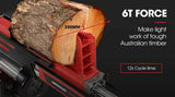Darrahopens Tools > Power Tools BAUMR-AG 6 Ton Electric Log Splitter 6T Hydraulic Firewood Wood Timber Block Cutter Small Machine