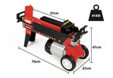 Darrahopens Tools > Power Tools BAUMR-AG 6 Ton Electric Log Splitter 6T Hydraulic Firewood Wood Timber Block Cutter Small Machine