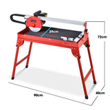 Darrahopens Tools > Power Tools BAUMR-AG 800W Electric Tile Saw Cutter with 200mm (8") Blade, 620mm Cutting Length