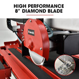 Darrahopens Tools > Power Tools BAUMR-AG 800W Electric Tile Saw Cutter with 200mm (8") Blade, 720mm Cutting Length, Side Extension Table